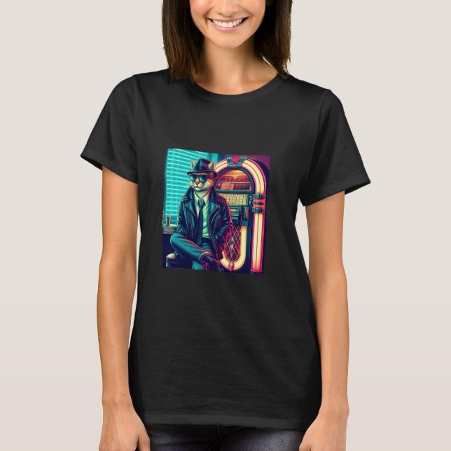 T-shirt Tie Chat Cool (Devant)