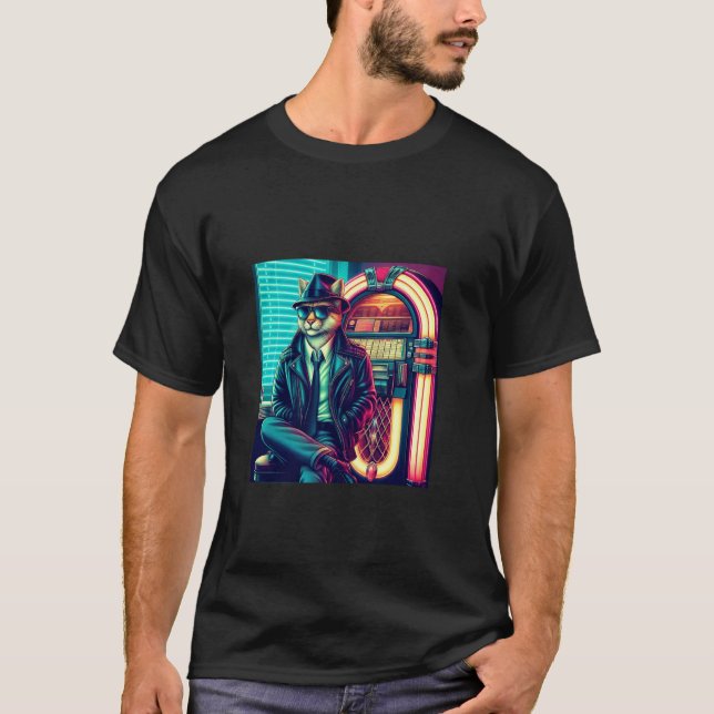 T-shirt Tie Cool Cat (Devant)