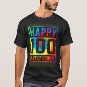T-shirt Tie Dye 100 Jours d'École Garçons Fille Enseignant