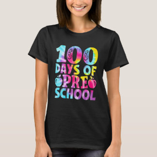 T-shirt Tie Dye 100 Jours d'école pour l'enseignant de mat