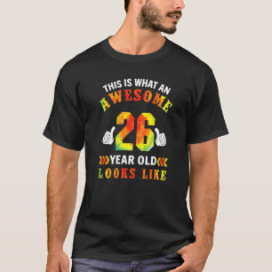T-shirt Tie Dye 26e anniversaire S 26 ans d'apparence stup