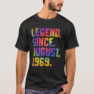 T-shirt Tie Dye 54e Anniversaire Légende depuis août 1969