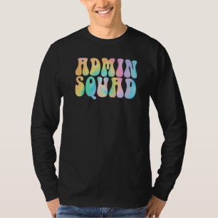 T-shirt Tie Dye Admin Squad Secrétaire de l'école Bureau r