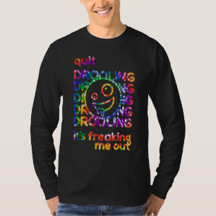 T-shirt Tie Dye Arc-en-ciel Cesse de se noyer C'est me fai