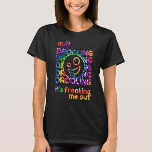 T-shirt Tie Dye Arc-en-ciel Cesse de se noyer C'est me fai