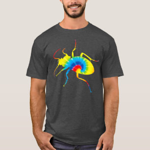 T-shirt Tie Dye Beetle Rainbow Print Ladybug Hippie Cadeau
