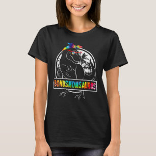 T-shirt Tie Dye Bonusmomsaurus Bonus Maman Dinosaure Rex M