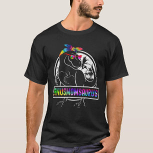 T-shirt Tie Dye Bonusmomsaurus Bonus Maman Dinosaure Rex M