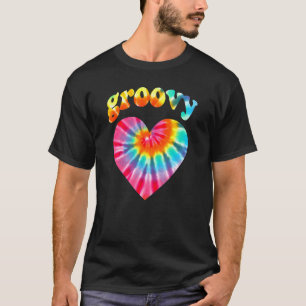 T-shirt Tie Dye Coeur Amour Super Hippie les années 70 Cos