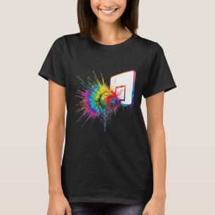 T-shirt Tie & Dye Coloré Crochet Sport à Gouttes de Peintu