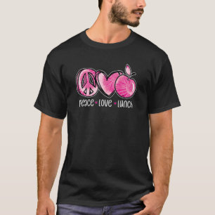 T-shirt Tie Dye Déjeuner Lady Peace Love Déjeuner Cafétéri