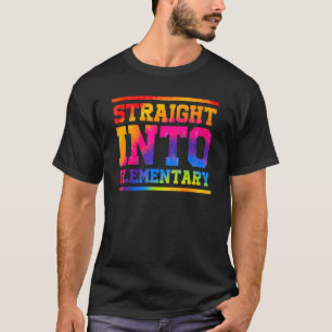 T-shirt Tie Dye Directement Dans L'Enseignant Primaire Ret