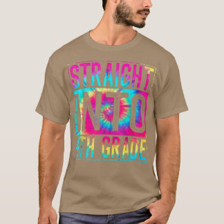 T-shirt Tie Dye Directement En 4E Année Retour À L'École F