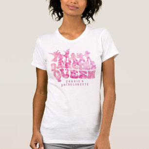 T-shirt Tie Dye Disco Enterrement de Vie de Jeune Fille Ré
