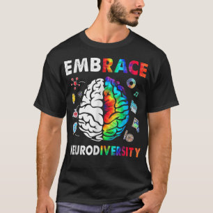 T-shirt Tie Dye Embrasser la neurodiversité Cerveau Embras