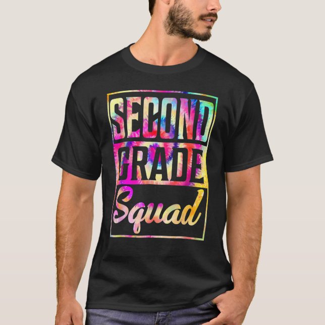 T-shirt Tie Dye Enseignant de 2e année d'équipe Premier jo (Devant)
