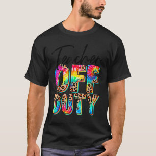T-shirt Tie Dye Enseignant hors service Leopard été Dernie