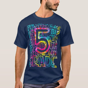 T-shirt Tie Dye Étudiant de 5e année au collège