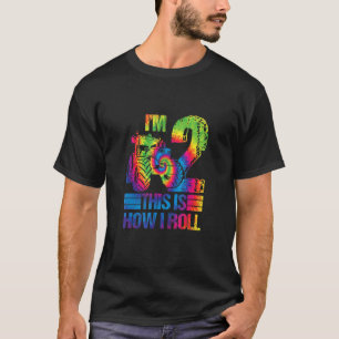 T-shirt Tie Dye Ferme Tracteur Je suis 2e fête d'anniversa