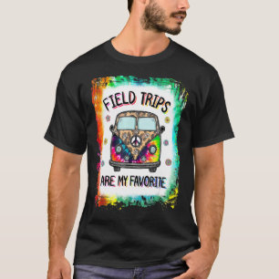 T-shirt Tie Dye Field Trips Sont Mon Champ D'École Préféré
