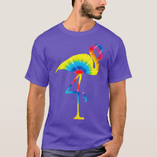 T-shirt Tie Dye Flamingo Rainbow Prince Bird Animal Peace
