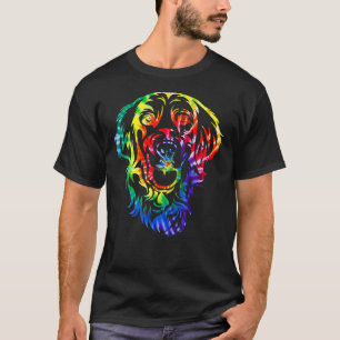 T-shirt Tie Dye Golden Retriever Tie Dye Chien