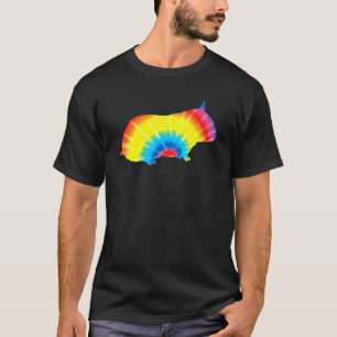 T-shirt Tie Dye Hamster arc-en-ciel Imprimer Rodent Animal
