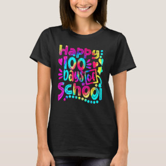 T-shirt Tie Dye Happy 100e jour d'école Enseignant Élève