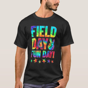 T-shirt Tie Dye Je suis juste ici pour le jour de terrain