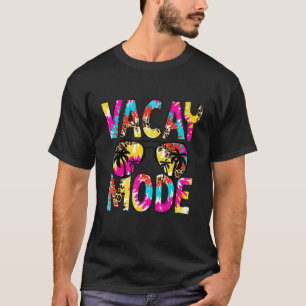 T-shirt Tie Dye Leopard Vacay Mode Famille Vacances Été