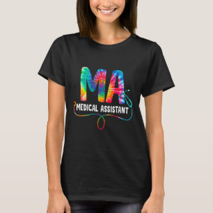 T-shirt Tie Dye Ma Médicale Infirmière Stéthoscope Ma