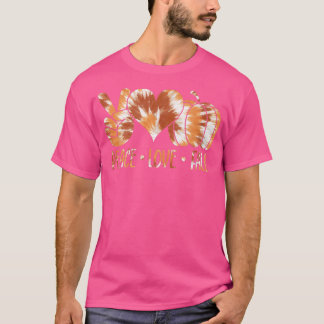 T-shirt Tie Dye Peace Love Fall Funny Autumn Vibes Thanksg