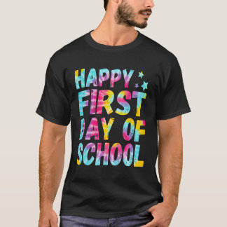 T-shirt Tie Dye Premier Jour De L'École Retour À L'École E