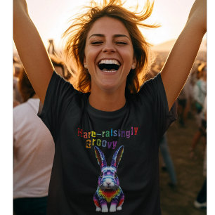 T-shirt Tie Dye Rabbit Super Lièvre Bunny Retro