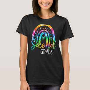 T-shirt Tie Dye Rainbow Joyeux Premier Jour De Retour De 2
