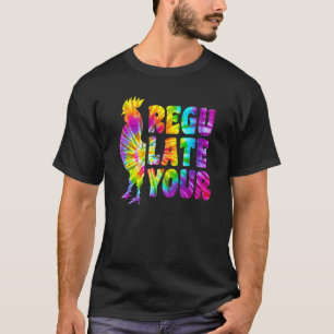 T-shirt Tie Dye Réglemente Ton Coq Féministe Pour