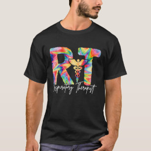 T-shirt Tie Dye Respiratory Therapy RT Caduceus Médicale