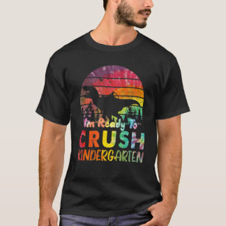 T-shirt Tie Dye Retour À L'École Enfants Je suis prêt à éc