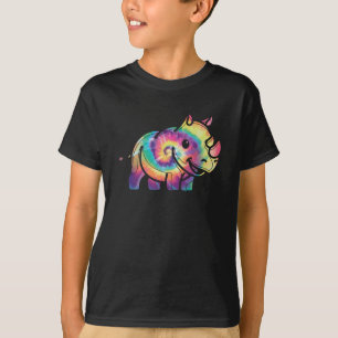 T-shirt Tie Dye - Rhinocéros