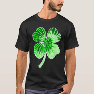 T-shirt Tie Dye Shamrock Jour de la Saint Patrick Drôle Ho