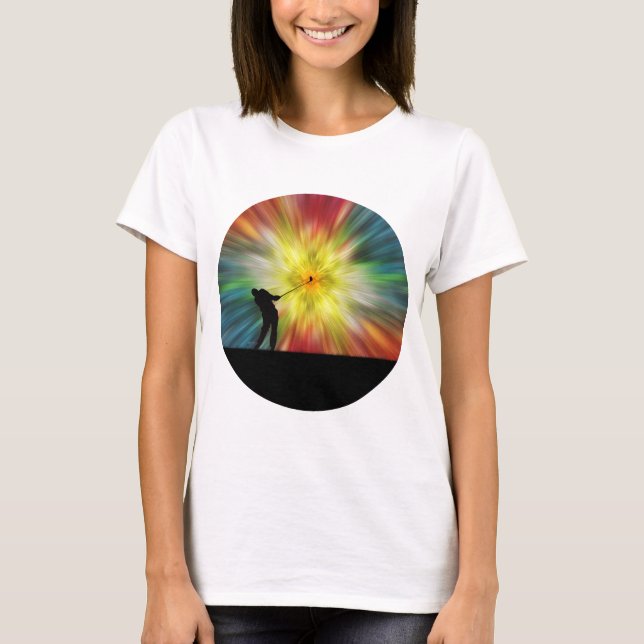 T-shirt Tie Dye Silhouette Golfeur (Devant)