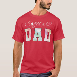 T-shirt Tie Dye Softball Papa Softball Sport