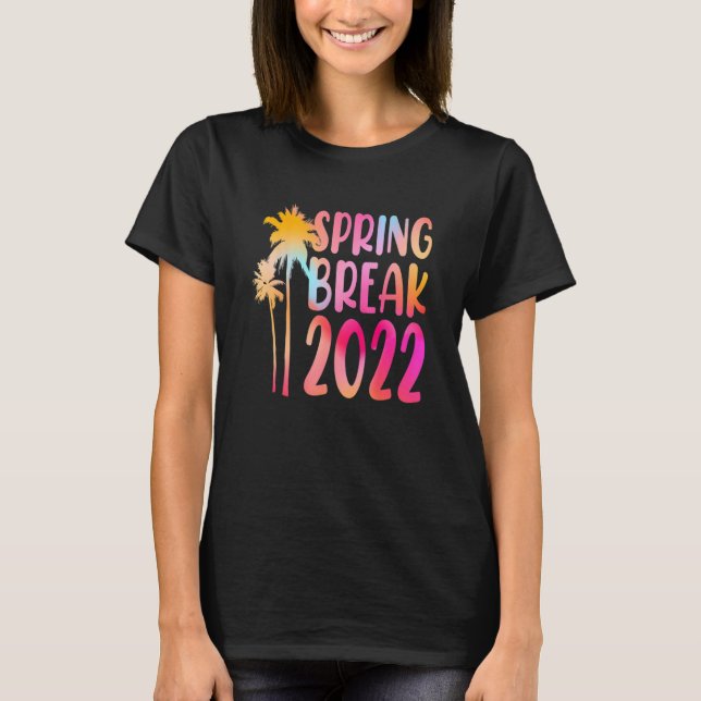 T-shirt Tie Dye Spring Break 2022 Beach Vacation Family Tr (Devant)