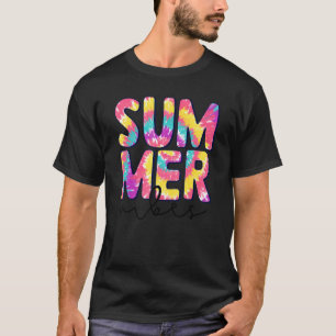 T-shirt Tie Dye Summer Vibes Hawaii Beach Summer Vacances
