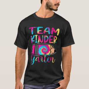 T-shirt Tie Dye Team Kindergen Premier Jour De L'École Ret