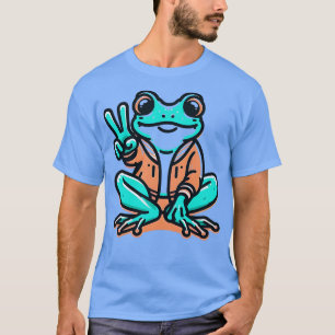T-shirt TieDye Cool grenouille Hippie