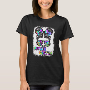 T-shirt Tiedye décoloré Bonjour jardin d'enfants Retour à 