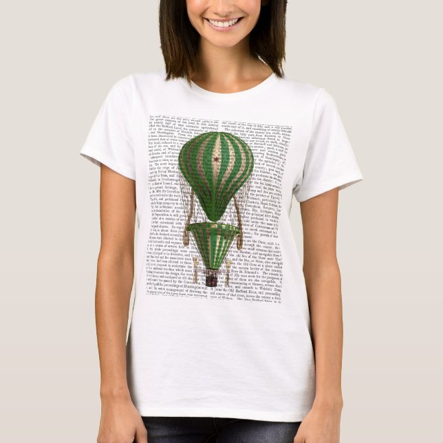 T-shirt Tiered Hot Air Balloon Green (Devant)