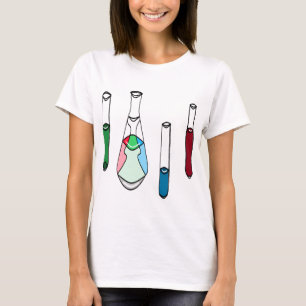 T-shirt TIGE de solutions de tubes à essai de bechers de