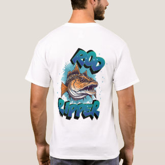 T-shirt Tige géante muskie Ripper Personnaliser NOM Pêche